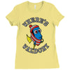 where's waldory (type) Ladies Fitted T-Shirt