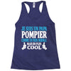 papa pompier Racerback Tank