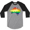 Vote Yes Australia 3/4 Sleeve Shirt