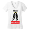 Free Melania Women's V-Neck T-Shirt