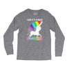 look it's a magical fck unicorn funny Long Sleeve Shirts