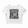 straight outta jersey city Crop Top