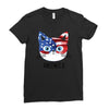 4th of July Ladies Fitted T-Shirt