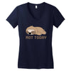 Sloth Says Not Today Women's V-Neck T-Shirt