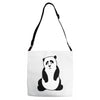 crying panda Adjustable Strap Totes