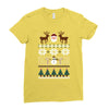 ugly christmas sweater Ladies Fitted T-Shirt