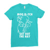 moo bitch Ladies Fitted T-Shirt