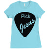 pick jesus bible Ladies Fitted T-Shirt