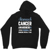 stomach cancer awaneress i wear periwinkle for someone special to me Unisex Hoodie