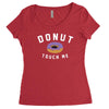 donut touch me funny Women's Triblend Scoop T-shirt