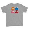 cool retro 80s pacman ghosts video games Youth Tee