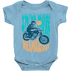 smile more, ride a motorcycle Baby Onesie