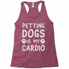 pet dog ladies slogan Racerback Tank