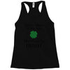 don't mess with me my wife is irish Racerback Tank