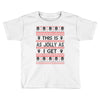 Emo Gothic Ugly Christmas Sweater Toddler T-shirt