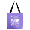 Born In February Tote Bags