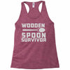 wooden spoon survivor Racerback Tank