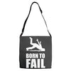 born to fail failer depp ungl&uuml;ck fun funny failure Adjustable Strap Totes