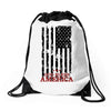god bless america Drawstring Bags