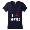 i heart howard Women's V-Neck T-Shirt
