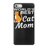 world's best cat mom iPhone 7 Case