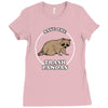 save the trash pandas Ladies Fitted T-Shirt