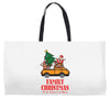family christmas tis the season to be merry Weekender Totes