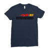 Fire Black Ladies Fitted T-Shirt