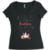 red head unicorn Women's Triblend Scoop T-shirt
