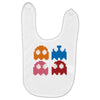 cool retro 80s pacman ghosts video games Baby Bibs
