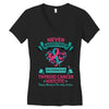 Thyroid Cancer Warrior Women's V-Neck T-Shirt