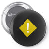 warning Pin-back button