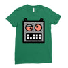 robot funny Ladies Fitted T-Shirt