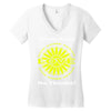 political the 80's 60's hippy anti capitalism Women's V-Neck T-Shirt