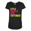little boobed and tattoed Maternity Scoop Neck T-shirt