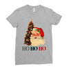 vintage santa christmas Ladies Fitted T-Shirt
