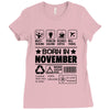 Born In November Ladies Fitted T-Shirt
