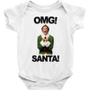 omg santa will ferrell Baby Bodysuit