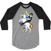 unicorn and human best friends 3/4 Sleeve Shirt