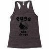 pugs not drugs Racerback Tank