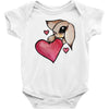 bunny rabbit love Baby Bodysuit