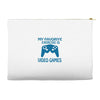 my favorite exercise is video games Accessory Pouches