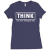 think shirt Ladies Fitted T-Shirt