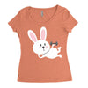 gym rabbit Women's Triblend Scoop T-shirt