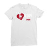 love and a dog life Ladies Fitted T-Shirt