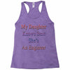 my daughter knows best shes anengineer Racerback Tank