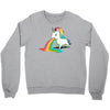 where rainbows come from (green) Crewneck Sweatshirt