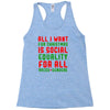 all i want for christmas Racerback Tank