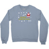 santa peeing merry christmas Crewneck Sweatshirt
