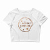 i accept cookies brown Crop Top
